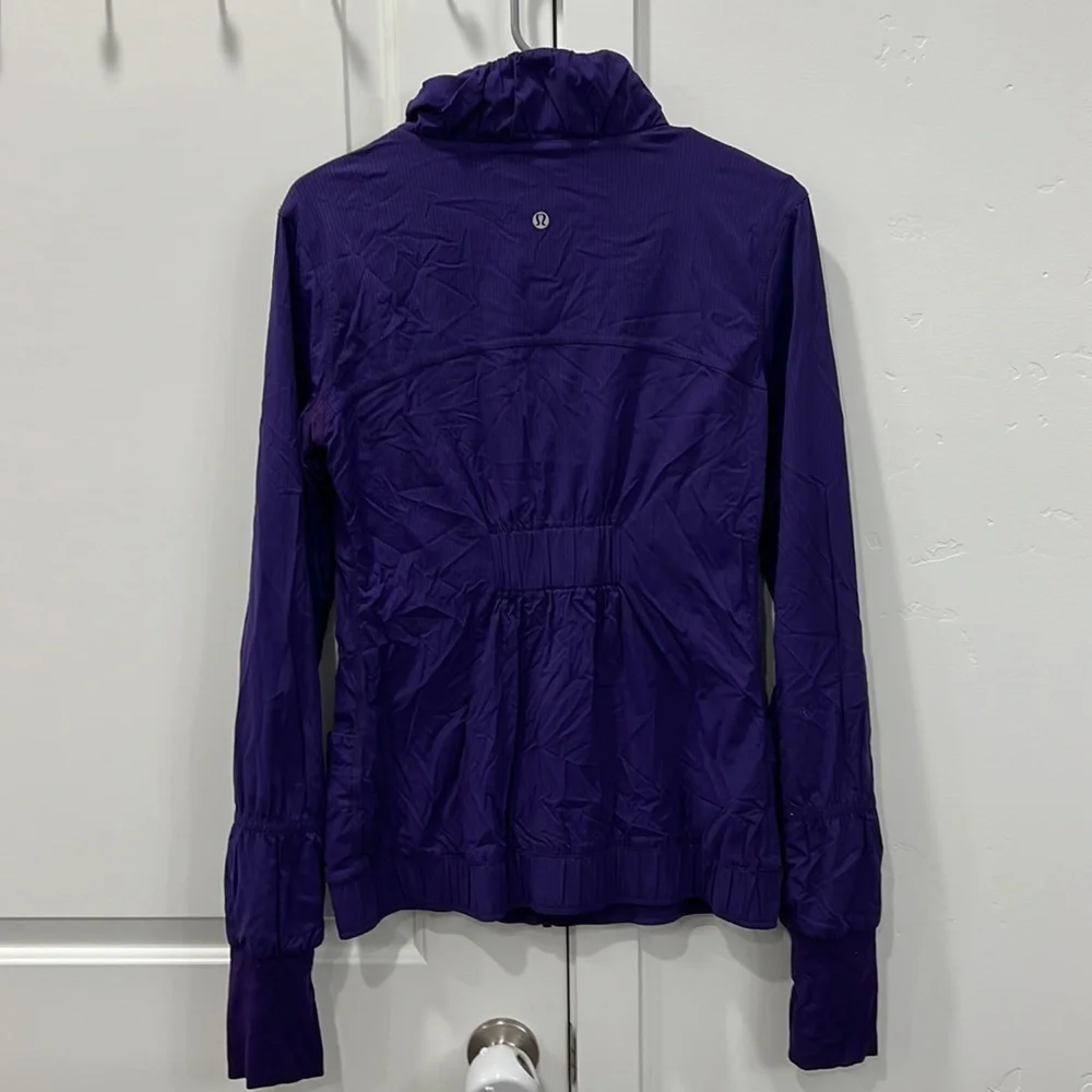 LULULEMON Women's Off To Class Ruched Jacket Size 8 In Purple - Picture 5 of 7